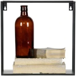 WOOOD Meert Kubus - Metaal - Zwart - Set Van 2