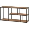 Industrieel Wandrek Lexi 90 Cm - 22x90x70 Cm - Mangohout - Bruin -Beste Opslag Winkel 1000042279