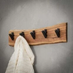 Hoyz - Kapstok Edge Met 5 Haken - Grijs - Wandkapstok -Beste Opslag Winkel 1000042634 0103