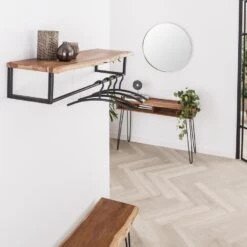 Hoyz - Kapstok Edge Met Hoedenplank - Grijs - Wandkapstok -Beste Opslag Winkel 1000042636 0102