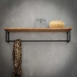 Hoyz - Kapstok Edge Met Hoedenplank - Grijs - Wandkapstok -Beste Opslag Winkel 1000042636 0103