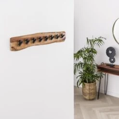 Hoyz - Kapstok Edge Met 8 Haken - Grijs - Wandkapstok -Beste Opslag Winkel 1000042637 0102