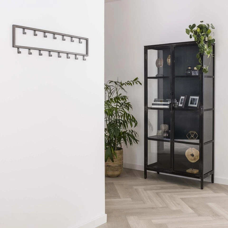 Hoyz - Kapstok Industrieel Met 15 Haken - Grijs - Wandkapstok 80cm 5 Hoyz - Kapstok Industrieel Met 15 Haken - Grijs - Wandkapstok 80cm - Afbeelding 3