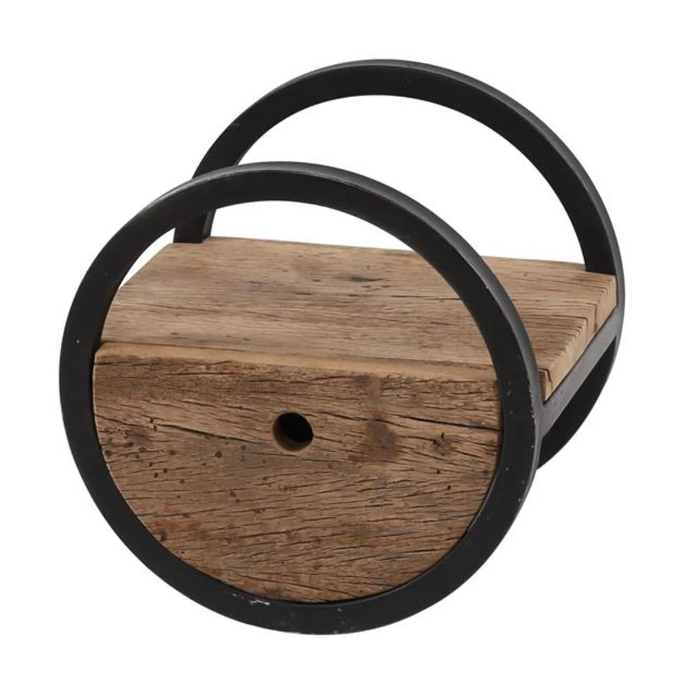Hoyz - Wandschap Circular - Ø30 - Met Lade - Hout - Bruin 3 Hoyz - Wandschap Circular - Ø30 - Met Lade - Hout - Bruin