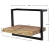 Hoyz - Wandplank Edge - 40cm - Teakhout