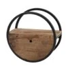 Hoyz - Wandschap Circular - Ø50 - Met Lade - Hout - Bruin -Beste Opslag Winkel 1000042653