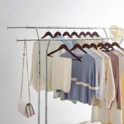 O’DADDY® Kledingrek Dubbel - 4 Wielen - Tot 110kg - Garderoberek - RVS 9 O’DADDY® Kledingrek Dubbel - 4 Wielen - Tot 110kg - Garderoberek - RVS -Beste Opslag Winkel 1000042970 0103