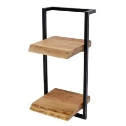 Giga Meubel Wandplank Edge - 30x25x65cm - Acaciahout & Staal