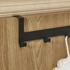 ACAZA Metalen Deurkapstok Met 5 Deur Haken, Metaal, Zwart -Beste Opslag Winkel 1000045916 0103