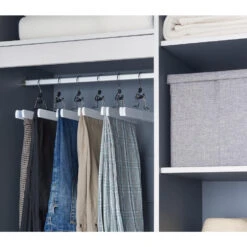 ACAZA 12 Broekhangers Of Rokhangers Met Klemmen, Antislip En Draaibare Haak, Wit -Beste Opslag Winkel 1000045929 0101
