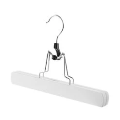 ACAZA 12 Broekhangers Of Rokhangers Met Klemmen, Antislip En Draaibare Haak, Wit -Beste Opslag Winkel 1000045929 0103