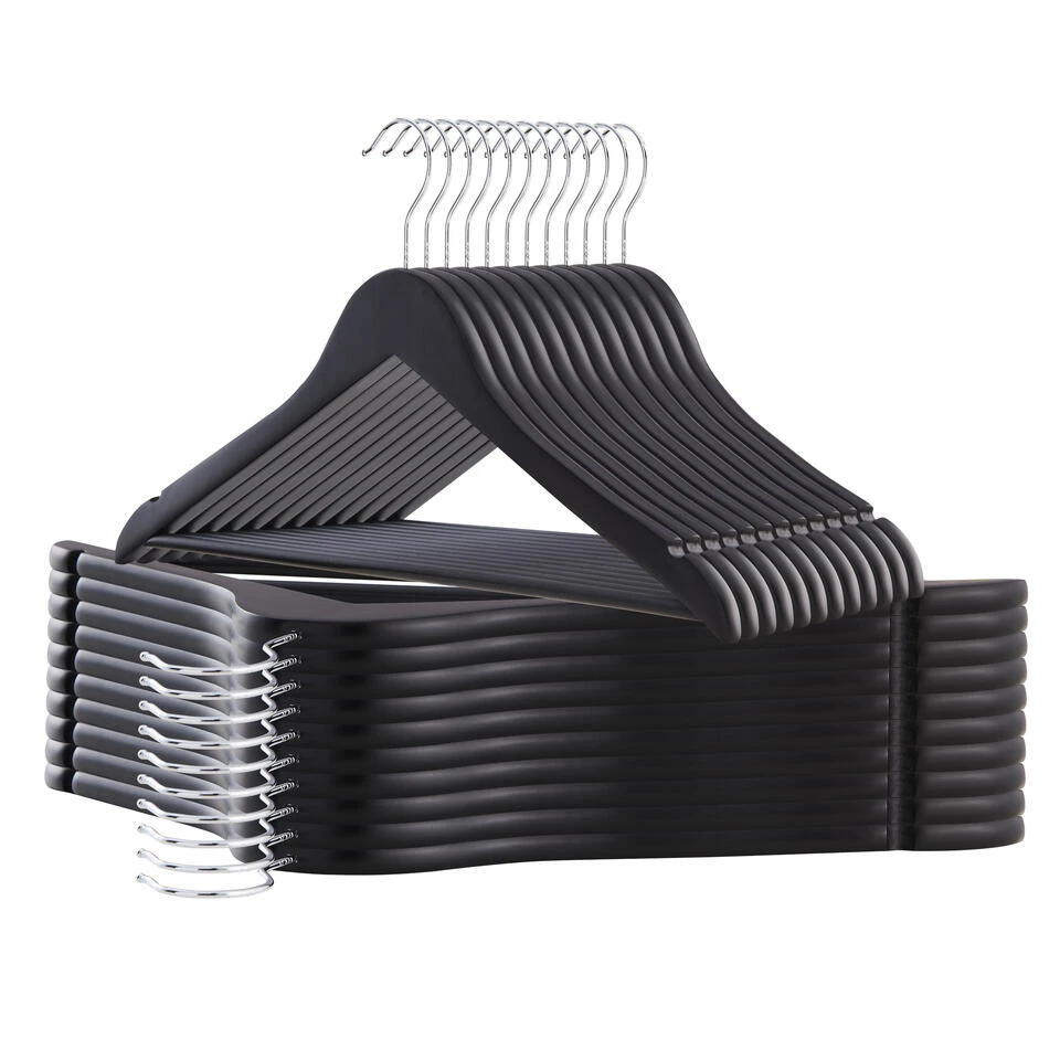 ACAZA 20 Stuks Massief Houten Kledinghangers, Esdoorn Hout 3 ACAZA 20 Stuks Massief Houten Kledinghangers, Esdoorn Hout