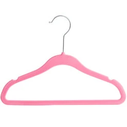 ACAZA 20 Stuks Kinder Kledinghangers Met Fluwelen Bekleding, Roze -Beste Opslag Winkel 1000045937 0102