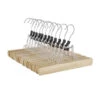 ACAZA Set Van 12 Massief Houten Kledinghangers, Anti-Slip Bescherming, Hout -Beste Opslag Winkel 1000045940