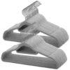ACAZA Set Van 30 Anti-slip Kleerhangers, Fluweel, Kapstokken Met Broeklat, Grijs 2 ACAZA Set Van 30 Anti-slip Kleerhangers, Fluweel, Kapstokken Met Broeklat, Grijs -Beste Opslag Winkel 1000046809
