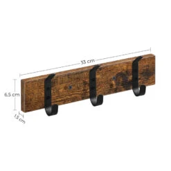ACAZA Wandkapstok Met 3 Haken, Compacte Houten Muurkapstok, Industrieel 8 ACAZA Wandkapstok Met 3 Haken, Compacte Houten Muurkapstok, Industrieel -Beste Opslag Winkel 1000046834 0102