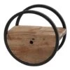 Industrieel Rond Wandrek Hout En Metaal Liv 30 Cm 25x30x30 Cm Hardhout -Beste Opslag Winkel 1000048218