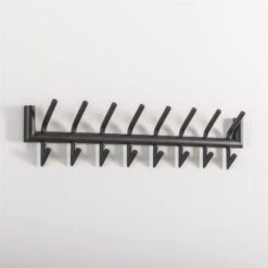 Hoyz - Kapstok Industrieel Met 16 Haken - Grijs - Wandkapstok 78cm Breed -Beste Opslag Winkel 1000048271 0103