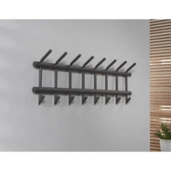 Giga Meubel Wandkapstok 8-Haaks - Donkergrijs - Mat - Ronde Buis 9 Giga Meubel Wandkapstok 8-Haaks - Donkergrijs - Mat - Ronde Buis -Beste Opslag Winkel 1000052653 0103