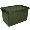 Q-line Opbergbox Recycled 62L Groen Zwart -Beste Opslag Winkel 1000052849