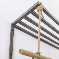 Industriële Kapstok Bobby Hoedenplank 6 Haaks - 32x120x39 Cm - Metaal - Grijs -Beste Opslag Winkel 1000054392 0103