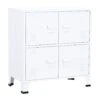 VidaXL Opbergkast Industrieel 75x40x80 Cm Staal Wit