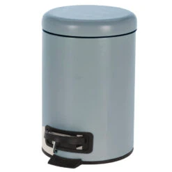 Merkloos Pedaalemmer - Grijs Blauw - 3 L - 17 X 25 Cm -Beste Opslag Winkel 1000056759 0101