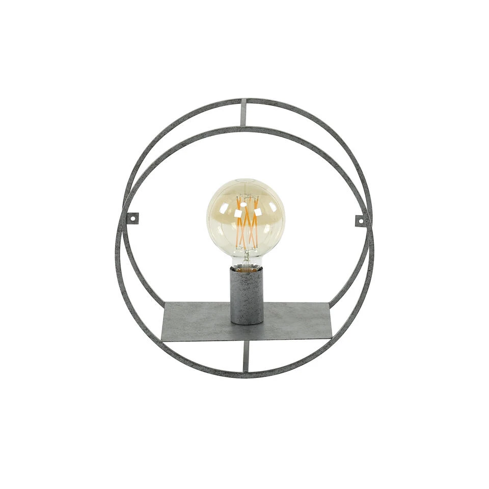 Hoyz - Wandschap 1L Circular S / Oud Zilver 3 Hoyz - Wandschap 1L Circular S / Oud Zilver