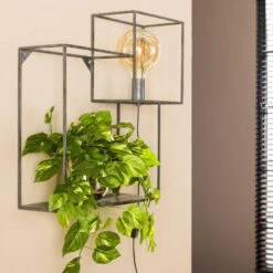 Hoyz - Wandschap 1L Cubic S / Oud Zilver -Beste Opslag Winkel 1000058480 0102