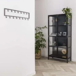 Industriële Kapstok Milano Metaal 15 Haken - 2x80x20 Cm - Metaal - Grijs 8 Industriële Kapstok Milano Metaal 15 Haken - 2x80x20 Cm - Metaal - Grijs -Beste Opslag Winkel 1000058488 0102