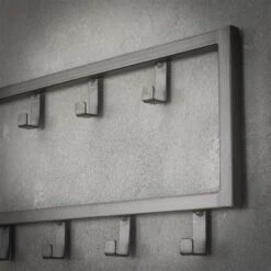 Industriële Kapstok Milano Metaal 15 Haken - 2x80x20 Cm - Metaal - Grijs 9 Industriële Kapstok Milano Metaal 15 Haken - 2x80x20 Cm - Metaal - Grijs -Beste Opslag Winkel 1000058488 0103