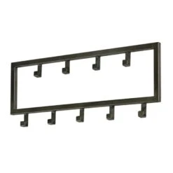 Industriële Kapstok Milano Metaal 9 Haken - 2x50x20 Cm - Metaal - Grijs -Beste Opslag Winkel 1000058852 0103