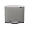 Brabantia Pedaalemmer 11 + 23 L MC Grey -Beste Opslag Winkel 1000060636