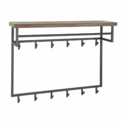 Giga Meubel Kapstok Daytona 12 Haken Hoedenplank Natural