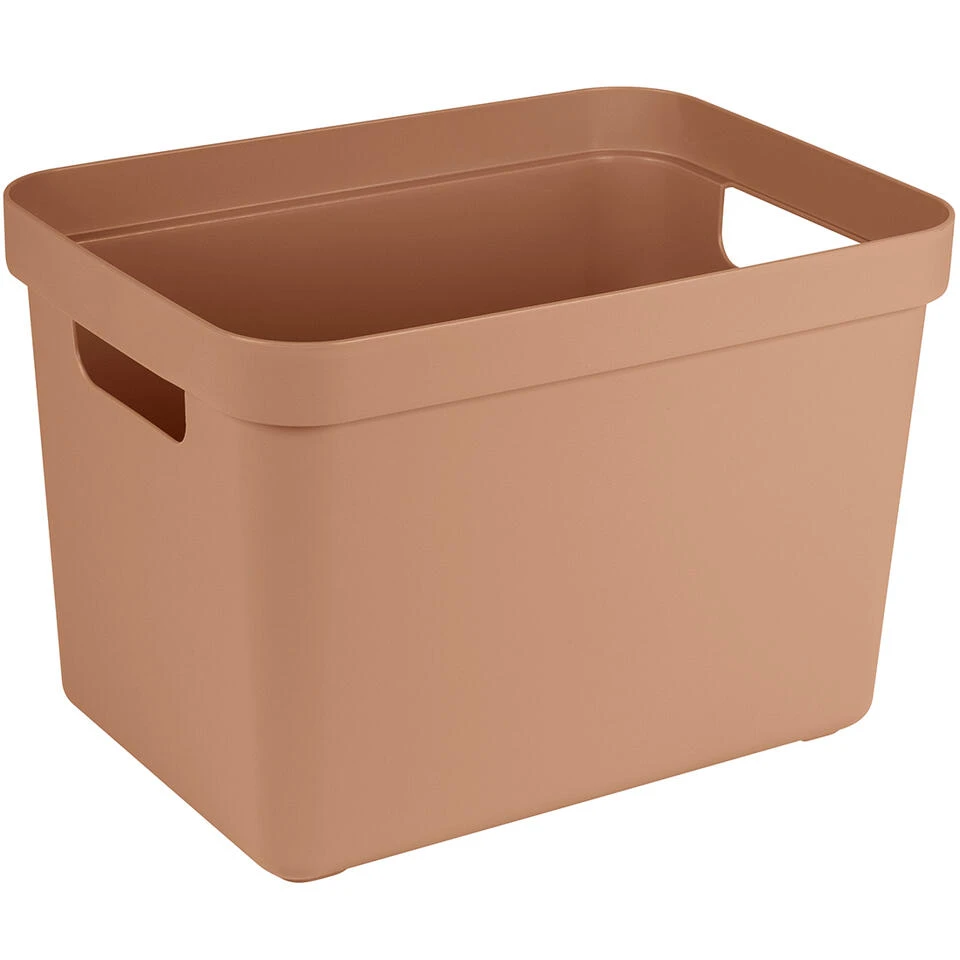 Sigma Home Opbergbox 18L Terra 3 Sigma Home Opbergbox 18L Terra