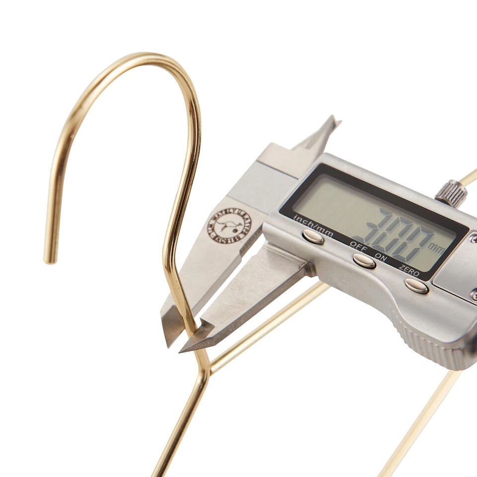 ACAZA 20 Ultradunne Gouden Metalen Kleerhangers 6 ACAZA 20 Ultradunne Gouden Metalen Kleerhangers - Afbeelding 4