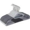 ACAZA Kunststof Kledinghangers - 20 Stuks - Antislip - Met Broeklat - Grijs -Beste Opslag Winkel 1000065593