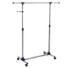 ACAZA Mobiel Kledingrek - Verstelbaar - 1 Rail En 2 Haken - 87x165x44 Cm -Beste Opslag Winkel 1000066954