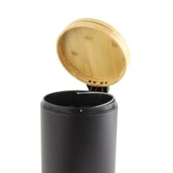 Orange85 Pedaalemmer Prullenbak 3L Zwart 17x17x25 Cm Metaal En Bamboe 9 Orange85 Pedaalemmer Prullenbak 3L Zwart 17x17x25 Cm Metaal En Bamboe -Beste Opslag Winkel 1000067309 0111