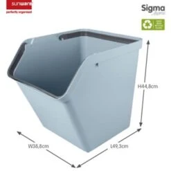 Sigma Home Sorteer Unit 60L Blauw -Beste Opslag Winkel 1000068006 0102