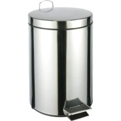 Merkloos Pedaalemmer - Chroom - 38 X 31 X 25 Cm - 12 L