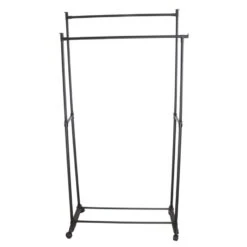 Orange85 Kledingrek Dubbel Op Wieltjes Zwart Metaal Garderoberek -Beste Opslag Winkel 1000068871 0111