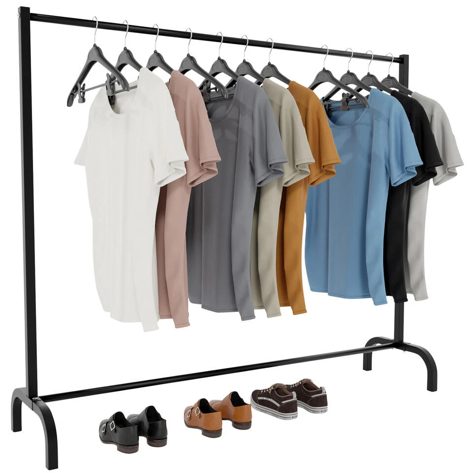 CLP Kledingrek Lara 120x150x38 Zwart 3 CLP Kledingrek Lara 120x150x38 Zwart