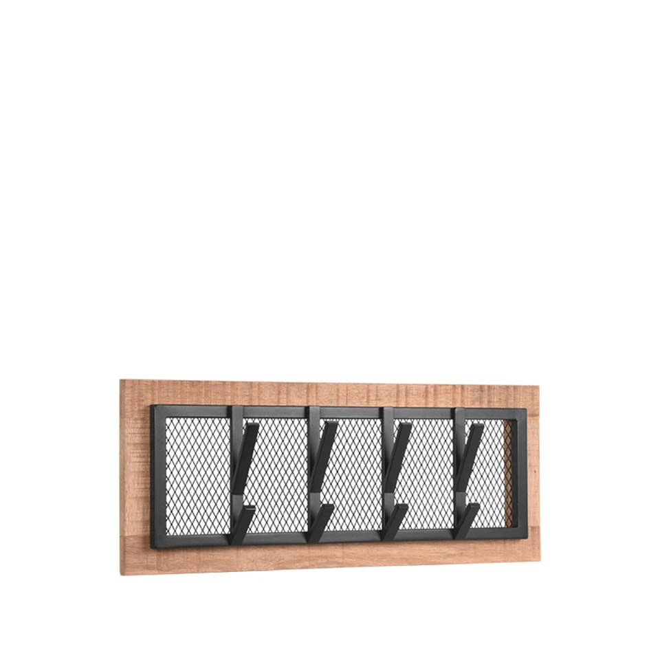 LABEL51 Kapstok Crude - Zwart - Mangohout - M 3 LABEL51 Kapstok Crude - Zwart - Mangohout - M