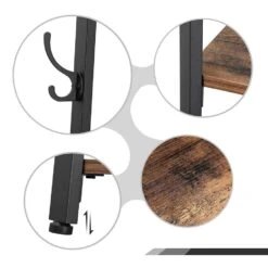 ACAZA Staande Kapstok - Industriële Look - 8 Haken 9 ACAZA Staande Kapstok - Industriële Look - 8 Haken -Beste Opslag Winkel 1000068890 0103