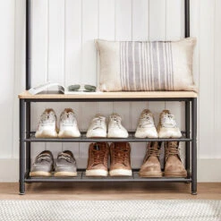 ACAZA Groot Garderoberek XL, 175 Cm Hoog, Lichte Eik Kleur 8 ACAZA Groot Garderoberek XL, 175 Cm Hoog, Lichte Eik Kleur -Beste Opslag Winkel 1000068900 0102