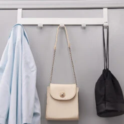 ACAZA Deurkapstok - Met 5 Haken - Metaal - Wit -Beste Opslag Winkel 1000068922 0103