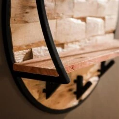 Hoyz - Wandschap / Kapstok Ø60 Mill / Massief Acacia Gezandstraald 8 Hoyz - Wandschap / Kapstok Ø60 Mill / Massief Acacia Gezandstraald -Beste Opslag Winkel 1000069338 0102