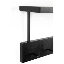 Giga Meubel Spiegelkapstok Zwart - Hout - Kapstok Joben -Beste Opslag Winkel 1000069761 0102