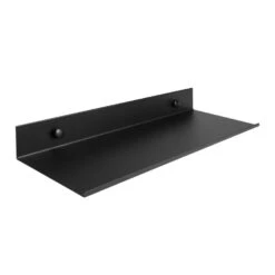 QUVIO Muur Plank Staal - Zwart